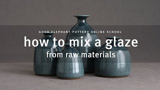 How to Mix a Glaze from Raw Materials  fulllength video  free to watch [upl. by Nerrat]