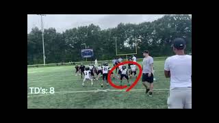 8 Year Old Seven Johnson 2024 Fall tackle Season Highlights 8u [upl. by Gigi433]