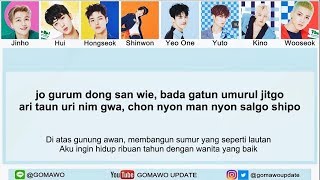 Easy Lyric PENTAGON  NAUGHTY BOY by GOMAWO Indo Sub [upl. by Ahsiram]