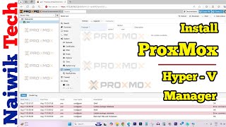 How to install Proxmox in HyperV Manager in Windows 11 [upl. by Eceinal]