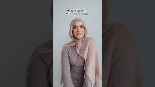 Modal hijab style with neck coverage hijab hijabstyle hijabtutorial modalhijab [upl. by Budworth]