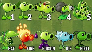 PvZ 2 Challenge  All Pea amp Pea Vine vs Torchwood Plant Vs Team Frozen Pharaoh Zombie [upl. by Connett]