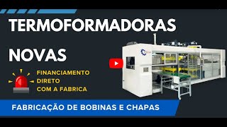 Termoformadoras financiamento próprio Termomak Fabricação de Potes e Bandejas Copos Frascos [upl. by Sarette]