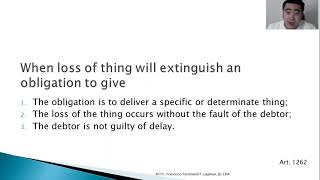 Law on Obligations Chapter 4 Part 2 Loss Condonation Confusion Compensation Novation [upl. by Ecirtra]