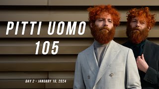 Pitti Uomo 105 Street Style 2024  Mens Clothing and Accessory Collections Day 2 [upl. by Ahsilet]