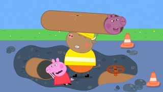 Mr Bull Digs Up the Road 🚧 We Love Peppa Pig [upl. by Niletac]