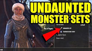 How to Get Undaunted Skill Line and Monster Sets in Elder Scrolls Online [upl. by Walling]