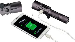 Micro USB Charger CREE XML T6 Led Rechargeable Led Flashlight [upl. by Elfie]