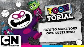 How to Make Your Own Superhero  Toontorial  cartoonnetworkuk [upl. by Tasia182]