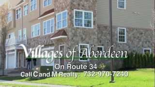 HD VILLAGES OF ABERDEEN NJ  TOWNHOMES OFFERED BY C AND M REALTY [upl. by Ahsimac]