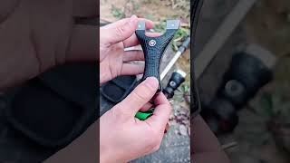 How to install rubber bands on slingshotshorts foryou outdoor slingshot hunting [upl. by Lerrej]