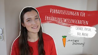 Welche Vorkenntnisse brauche ich für Ernährungswissenschaften inkl Timestamps [upl. by Wilfreda]