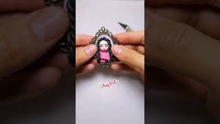 Frida Kahlo with polymer clay polymerclay dolliyon clay diy [upl. by Mcdonald]