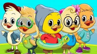 CINCO PATITOS  Canciones infantiles [upl. by Anelehs716]