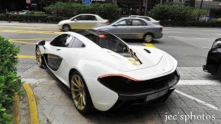 MSO McLaren P1  Startup Idling amp Leaving Grand Hyatt Singapore [upl. by Eicaj]