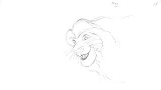 Lion King Mufasa Pouncing Lesson Rough 2d Animation [upl. by Entwistle664]