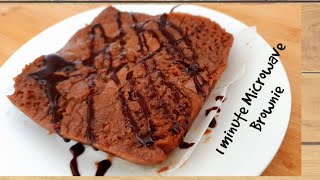 1 minute microwave Brownie Recipe  Easiest Chocolate Brownie Recipe [upl. by Strade]