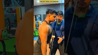 TRICEP ROPE EXTENSION  💪 BINDASS BODYBUILDING 👊  bindassbodybuilding tricepropeextension [upl. by Lemmueu]