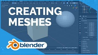 Creating Meshes  Blender 280 Fundamentals [upl. by Cassiani324]