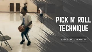 Basketball Training The Pick N Roll Technique [upl. by Ayad]