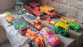 Double Dumper Tipper Truck Accident Pulling Out Jcb 3dx Backhoe Loader Sonalika HMT Tractor  CS Toy [upl. by Nilauqcaj]