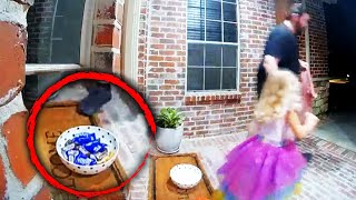 Dad Dumps Candy Bowl in Daughters Halloween Bag [upl. by Casie]