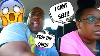 Going BLIND While DRIVING Prank on fiancee  MUST WATCH HILARIOUS REACTION [upl. by Magree]