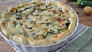 Torta salata con zucchine e patate  Semplice e veloce da preparare [upl. by Bazar]