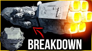 Dreadnaughtclass Heavy Cruiser COMPLETE Breakdown Star Wars Ships [upl. by Einhapets]