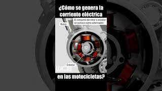 ¿Cómo se GENERA la CORRIENTE ELÉCTRICA en las MOTOS Shorts [upl. by Sirromaj]