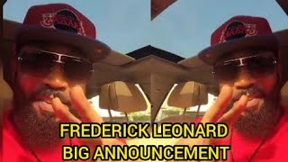 Chaii🤪 Frederick Leonard Announced The Biggest News Am Very Happy 🎉 [upl. by Hersh]