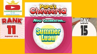 Papas Cheeseria  RANK 11  Summer Luau Season [upl. by Irby]