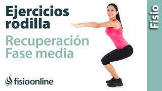 Ejercicios para fortalecer la rodilla  Nivel de recuperación medio [upl. by Plato]