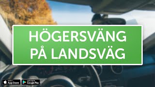 ÖVNINGSKÖR  Högersväng på landsväg [upl. by Jazmin]