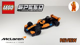 LEGO Speed Champions McLaren Formula 1 Car 30683 review [upl. by Emarej942]