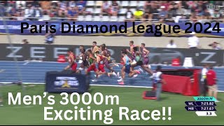 Mens 3000m  Paris Diamond League 2024 [upl. by Eterg150]