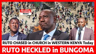 Aibu KENYANS Boycott RUTO’s CHURCH visit in BUNGOMA as RESIDENTS angry over WETANGULA impeachment [upl. by Ettenuahs]