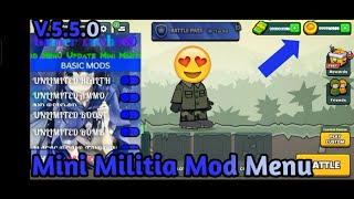 Mini Militia Mod Menu Version 550 By Gamer Tawheed 💯💯 [upl. by Tammi]