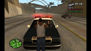 GTA SAN ANDREAS PC  CJ VS POLICE 34 [upl. by Ainala]