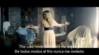 Demi Lovato  Let It Go  Letra en inglés y español  Vídeo oficial [upl. by Amal741]