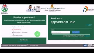 How to Book CGHS Online Appointment BookingCGHS Beneficiaries ऑनलाइन बुक करो Appointment [upl. by Stelu]