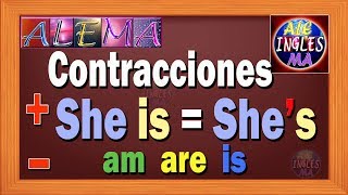 Contracciones Verb TO BE  Oraciones Afirmativas y Negativas Lección  4 [upl. by Azenav]