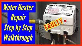 Rheem Water Heater Chamber Sensor Failure  How to Replace Chamber Sensor amp Gas Control Valve DIY [upl. by Eddie837]