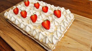 Meringue strawberry cake recipe [upl. by Jemima677]