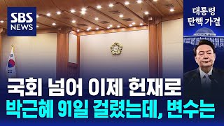 국회 넘어 이제 헌재로…박근혜 91일 걸렸는데 변수는  SBS [upl. by Lilias42]