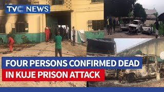 WATCH Four Persons Confirmed Dead 16 Injured In Kuje Prison Attack [upl. by Reffotsirk]