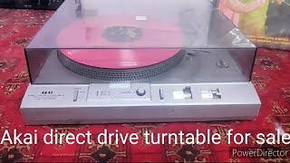 Akai direct drive turntable for sale Diwali offer price 20000 my contact no 9873741192 [upl. by Suirtimid]