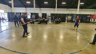 Kevin Tang vs Caleb De Wolf Socal Swordfight Tier A longsword pools [upl. by Wendie]