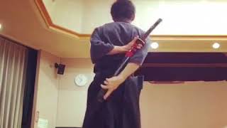 アクロバティック抜刀納刀術 quot曲抜きquot「樫」（acrobatic unsheathed amp sheathed samurai sword） [upl. by Nalid183]