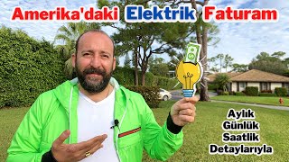 Amerikadaki Elektrik Faturam Aylık Günlük ve Saatlik Detaylarıyla [upl. by Nahttam]